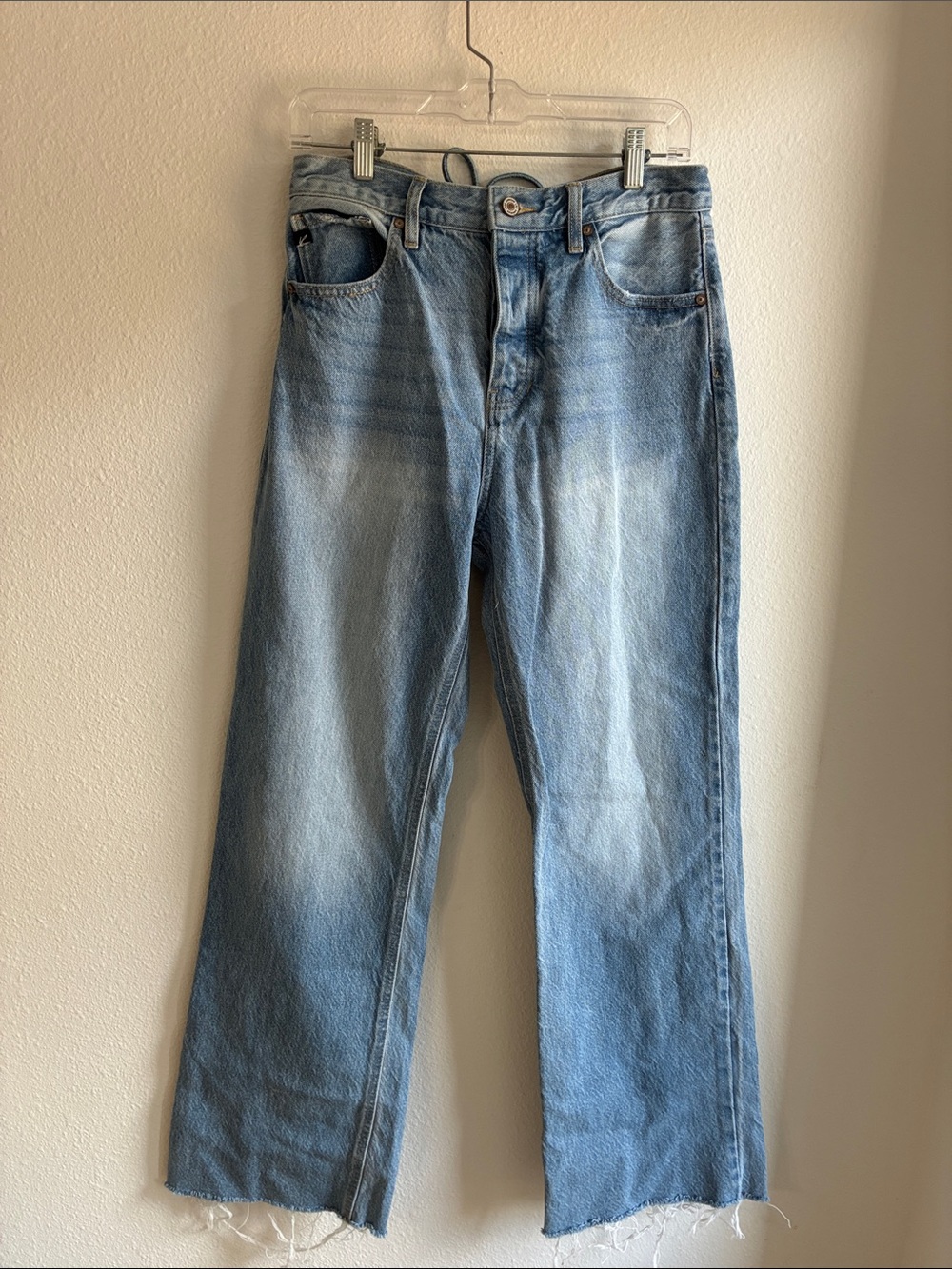 KanCan Light Blue Flared Wide Leg Jeans